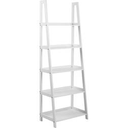 Actona Wally Bookcase with 5 Shelves White Book Shelf