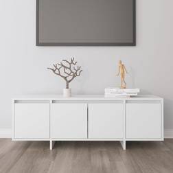 vidaXL Para Madera Contrachapada Blanco 120x30x40.5 cm Mueble de TV