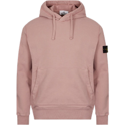 Stone Island Garment Dyed Popover Hoodie - Rose Quartz