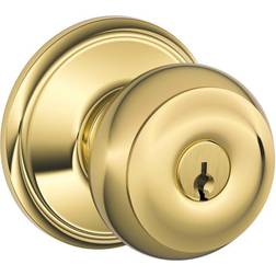 Schlage F51VGEO505 PB Georgian Entry KNOB Bright