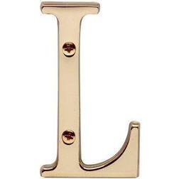 Letter L House Letters Solid Bright Brass 3