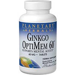 Planetary Herbals Ginkgo OptiMem Ginkgo Biloba Leaf Extract 120