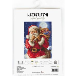 Letistitch Letistitch Santa s Secret Counted Cross-Stitch Kit