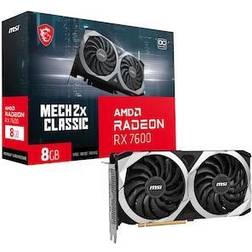 MSI Radeon RX 7600 Mech 2X CLASSIC 8G OC