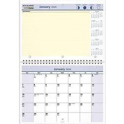 At-A-Glance 2024 Wall & Desk Calendar 11 x 8 in Small Monthly Wirebound QuickNotes Daily Blocks 1-1/4 x 1-1/4