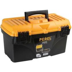 Perel OM18 pieza pequeña y caja de herramientas Negro, Naranja