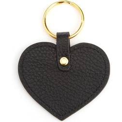 Leather Heart Key Fob