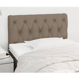 vidaXL Meuble de Chambre À Coucher Taupe 80x7x78/88 cm Tissu Tête de lit