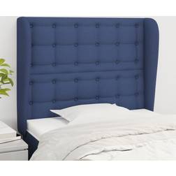 vidaXL Med Kanter Blå 83 x 23 x 118 cm Sänggavel