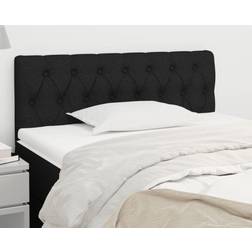 vidaXL Noir 90x7x78/88 cm Tissu Black Tête de lit