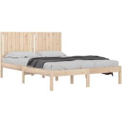 vidaXL Bed Frame Solid Wood Pine