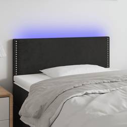 vidaXL Con LED De Terciopelo Negro 90x5x78/88 cm Cabecero