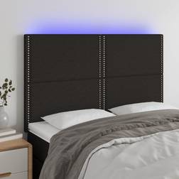 vidaXL LED tyg Sänggavel