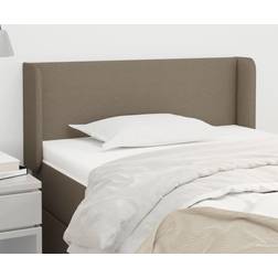 vidaXL Med Kanter Taupe 93 x 16 x 78/88 cm Sänggavel