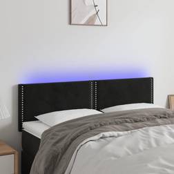 vidaXL LED sammet Sänggavel