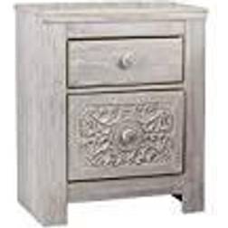 Ashley Signature Nightstands Whitewash Whitewash Bedside Table