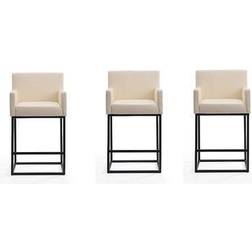 Manhattan Comfort Set of 3 Ambassador Bar Stool