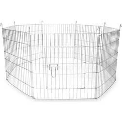 Maison & White Large Outdoor Pet Playpen 8 Panel Enclosure Medium Pets