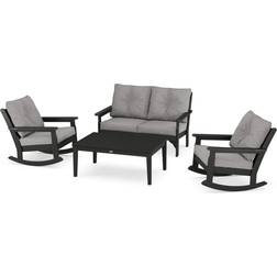 Polywood Vineyard Seating Rocking Outdoor Lounge Set