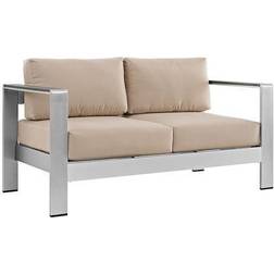 modway Shore Collection EEI-2267-SLV-BEI Outdoor Sofa