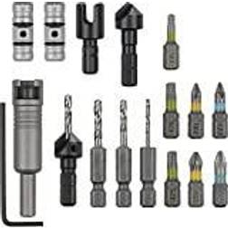 Wolfcraft 16 Piece Flip Bit Set All-in-One