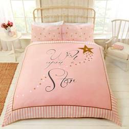 Rapport Wish Upon A Star Set Duvet Cover Pink, Gold, Multicolour
