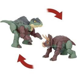 Jurassic Park World Fierce Changers Massive Stretch Giganotosaurus Nasutoceratops One Size