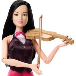 Barbie och tillbehör, violinistdocka med fiol och stråke, HKT68