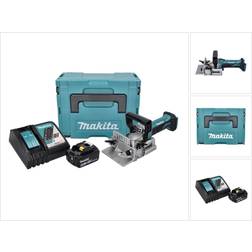 Makita DPJ 180 RG1J 18V 100 mm Ranuradora Sin Cable + 1x 6.0 Ah