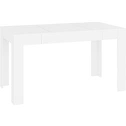 vidaXL Engineered Wood Mesa de comedor 74.5x140cm