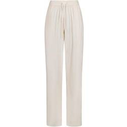 Neo Noir Sonar Drapy Linen Pants - Natural