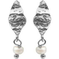 Maanesten Lucca Earsticks - Silver/Pearl