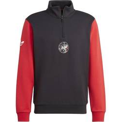 Adidas Men Originals Ajax Amsterdam OG Quarter Zip Jacket - Black