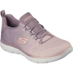 Skechers Women's Summits Bright Charmer Light Mauve Textile/Synthetic Vegan Machine Washable