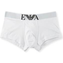 Emporio Armani Stretch Cotton Wide Waistband Trunk - White