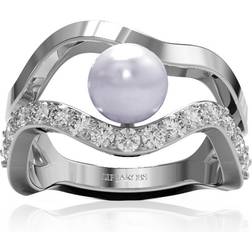 Sif Jakobs Ponza Ring - Silver/Transparent/Pearl