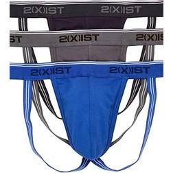 2(X)IST Stretch Jock Strap 3-pack - Eclipse/Lead/Dazzling Blue