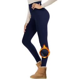 NexiEpoch Fleece Lined Leggings Women - Navy Blue