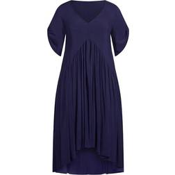 Avenue Val Dress Plus Size - Navy