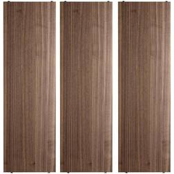 String Nisse Walnut Shelving System 58x2cm 3pcs