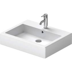 Duravit Vero 600mm Geschliffen Mit Überlauf Mit Hahnlochbank 1 Hahnloch