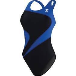 TYR Women's Maxfit T-Splice Swimsuit - Black/Blue