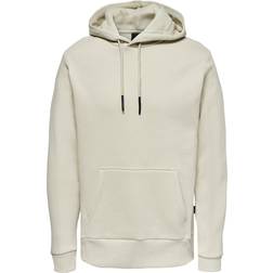 Only & Sons Normal Passform Hoodie Sweatshirt - Gray/Pelican