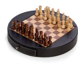 Bey-Berk Leather Chess Set