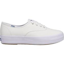 Keds The Platform Canvas White Women's Shoes White