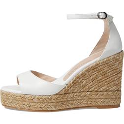 Stuart Weitzman Nudistcurve Espadrille Wedge White