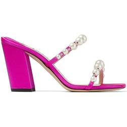 Jimmy Choo Amara Satijnen Sandalen - Roze