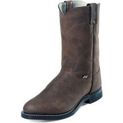 Justin Mens Farm/Ranch Roper Brown Cow Boot 7.5D Brown