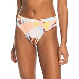 Roxy Floraldelic The Shorey Printed Bikini Bottom - Rustic Brown