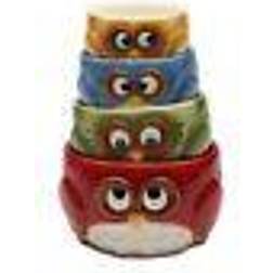 Cosmos Gifts Owl 4-Pieces Measuring Cup